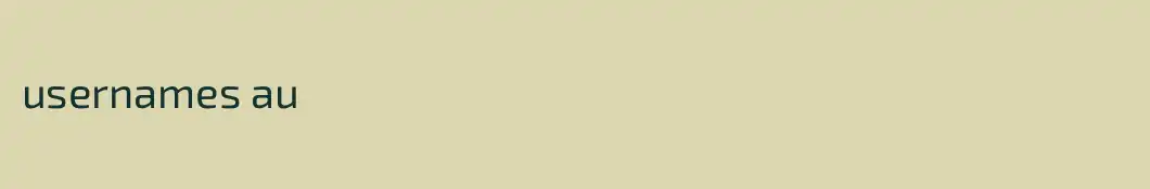 usernames au